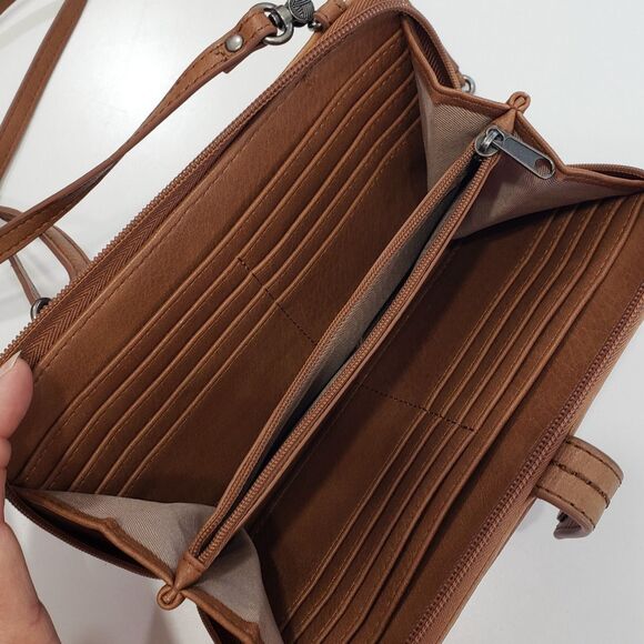 The Sak Brown Leather Crossbody Purse, Approx.  8 x 4.5 - Picture 4 of 8